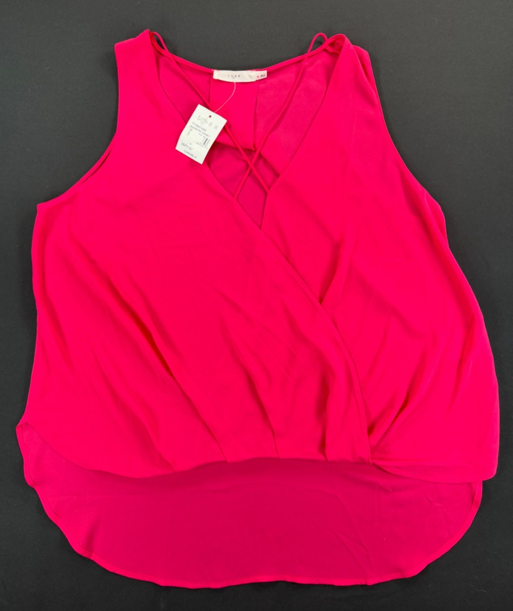 New LUSH Flowy Sleeveless Shirt / Tank Top in Hot Pink (Women's M)
